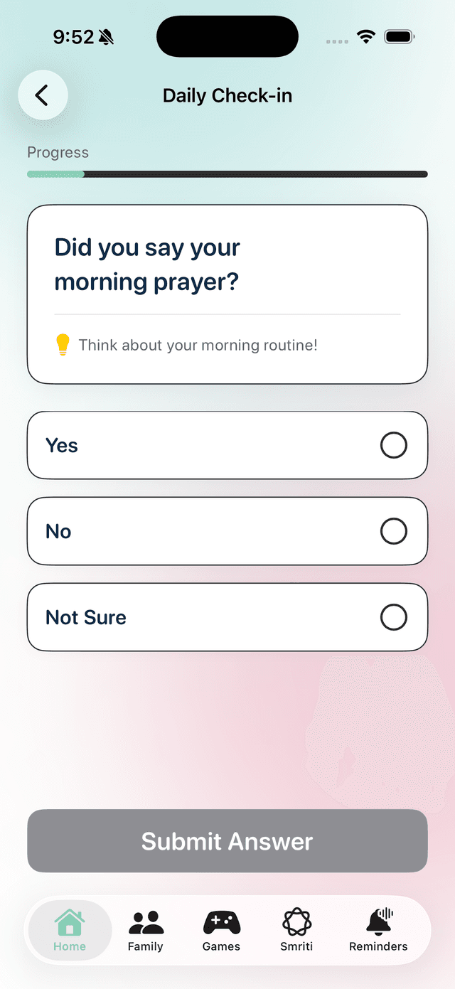 Patient App - Daily Questions